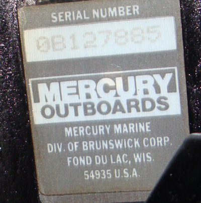 Mariner Outboards Serial Number